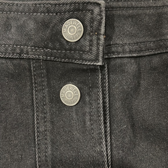 Madewell metropolis snap front jean skirt - Picture 3 of 4